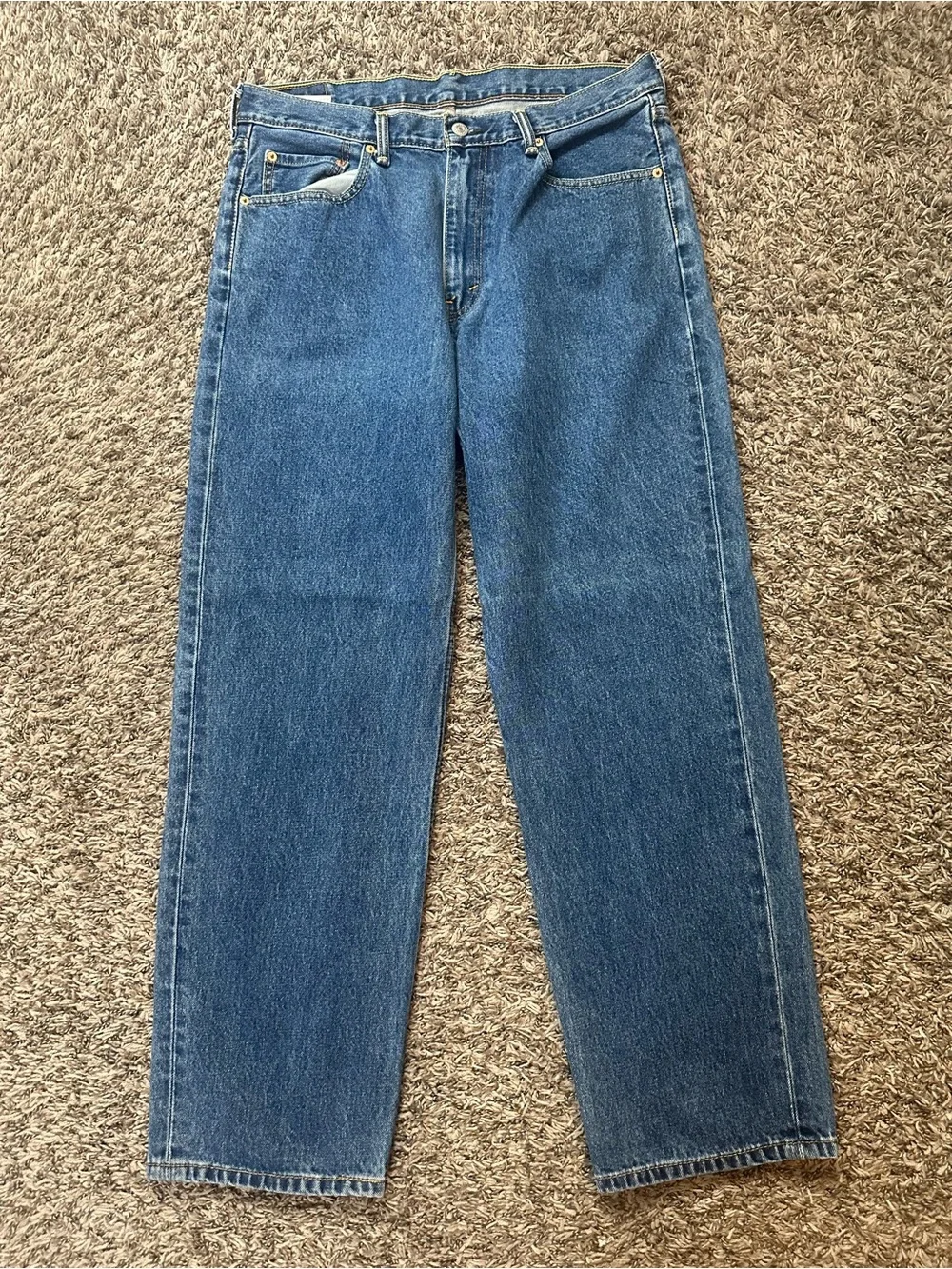 Levi's Men's 550 36x32 Medium Blue Straight Jeans